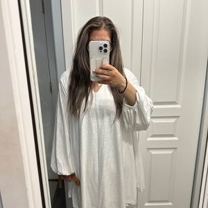 Shein Curve Ballon Sleeve Dress